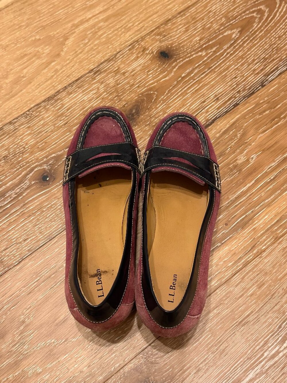 L.L. Bean Purple Suede Wedge